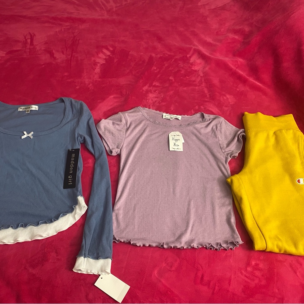 Madden Girl Blue and White Kids Long Sleeve Top